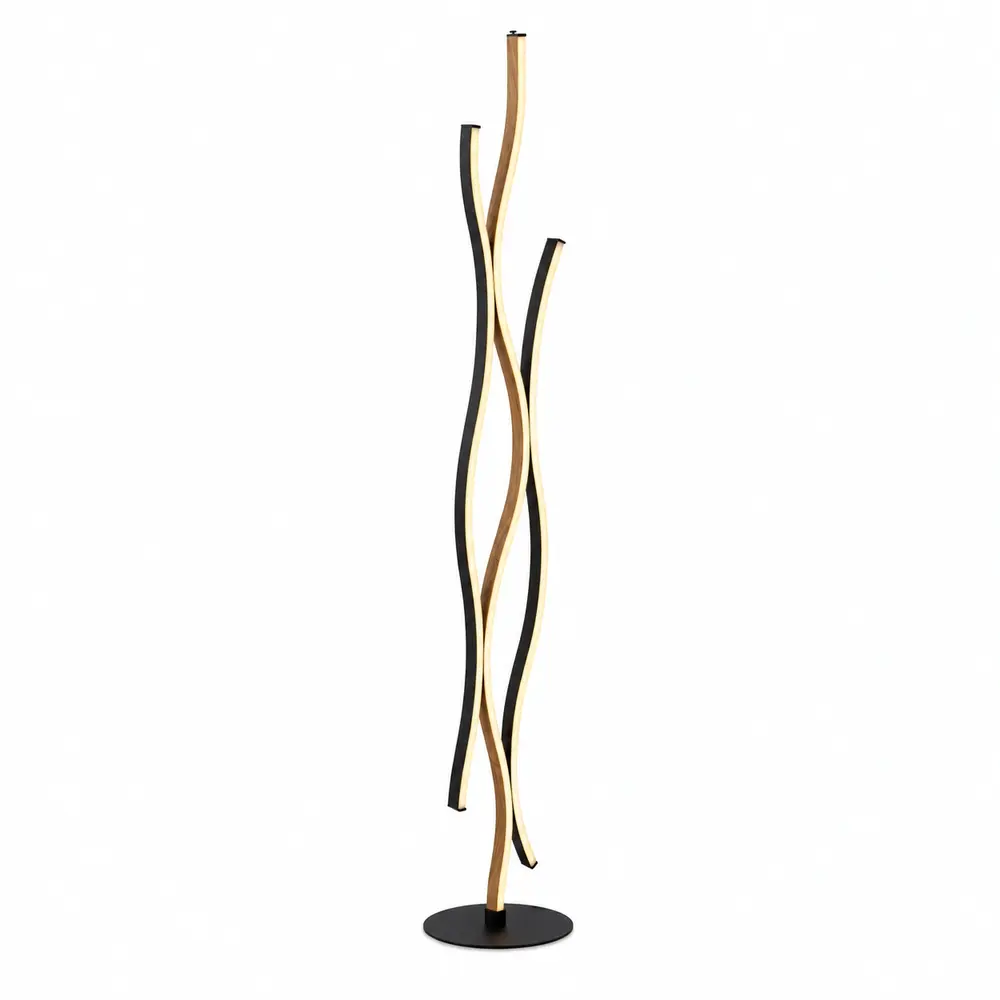 Searchlight Vloerlamp Bloom H 138,5 cm zwart