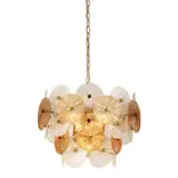 Searchlight Hanglamp Wagon wheel 5 lichts Ø 45 cm brons