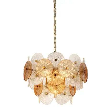 Searchlight Hanglamp Wagon wheel 5 lichts Ø 45 cm brons