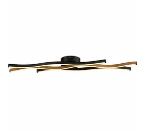 Searchlight Plafondlamp Bloom L 108 cm zwart