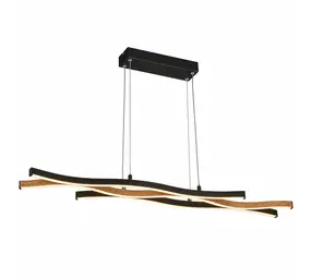 Searchlight Hanglamp Bloom L 108 cm zwart