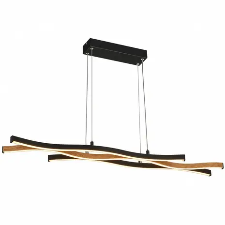 Searchlight Hanglamp Bloom L 108 cm zwart