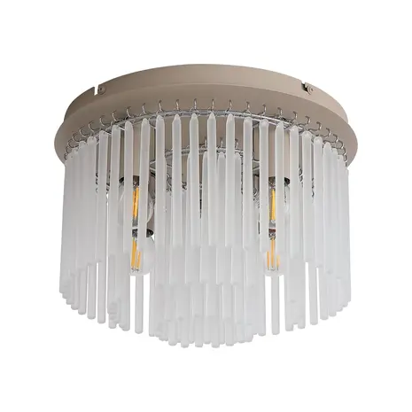 Searchlight Plafondlamp Swizzle 5 lichts Ø 32 cm beige