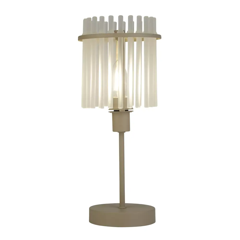 Searchlight Tafellamp Swizzle H 38 cm beige