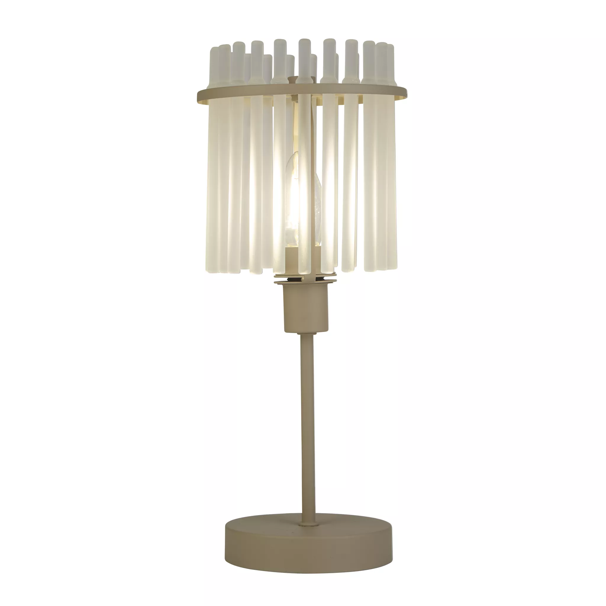 Searchlight Tafellamp Swizzle H 38 cm beige