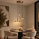Highlight Hanglamp Falcon 3 lichts Ø 30 cm comfortlift cacao