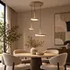 Highlight Hanglamp Falcon 3 lichts Ø 30 cm comfortlift beige