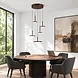 Highlight Hanglamp Falcon 5 lichts Ø 36 cm comfortlift cacao Highlight Hanglamp Falcon 5 lichts Ø 36 cm comfortlift cacao