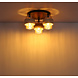 Globo Plafondlamp Daren 3 lichts Ø 38 cm travertin zwart Globo Plafondlamp Daren 3 lichts Ø 38 cm travertin zwart