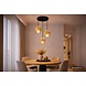 Globo Hanglamp Daren 3 lichts Ø 38 cm travertin zwart Globo Hanglamp Daren 3 lichts Ø 38 cm travertin zwart