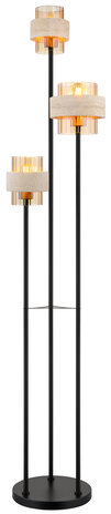 Globo Vloerlamp Daren 3 lichts H 167 cm travertin zwart Globo Vloerlamp Daren 3 lichts H 167 cm travertin zwart