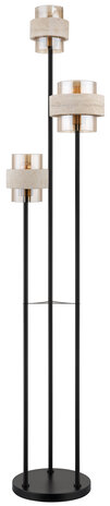 Globo Vloerlamp Daren 3 lichts H 167 cm travertin zwart Globo Vloerlamp Daren 3 lichts H 167 cm travertin zwart