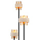 Globo Vloerlamp Daren 3 lichts H 167 cm travertin zwart Globo Vloerlamp Daren 3 lichts H 167 cm travertin zwart