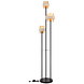 Globo Vloerlamp Daren 3 lichts H 167 cm travertin zwart Globo Vloerlamp Daren 3 lichts H 167 cm travertin zwart