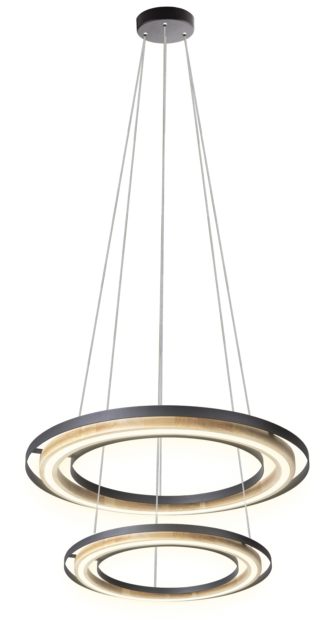 Globo Hanglamp Rilas Ø 57 cm bamboe zwart