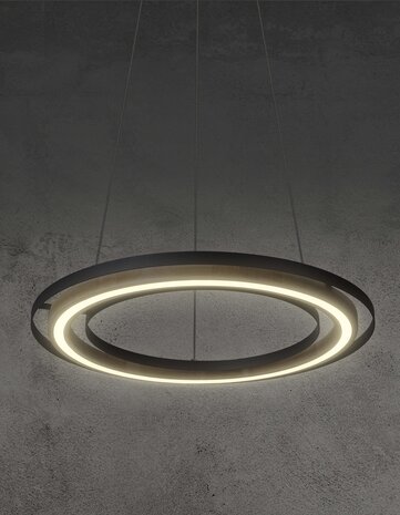 Globo Hanglamp Rilas Ø 56 cm bamboe zwart Globo Hanglamp Rilas Ø 56 cm bamboe zwart