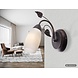 Globo Wandlamp Venezia H 22 cm bruin Globo Wandlamp Venezia H 22 cm bruin