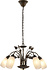 Hanglamp Venezia 5 lichts Ø 50 cm bruin Hanglamp Venezia 5 lichts Ø 50 cm bruin