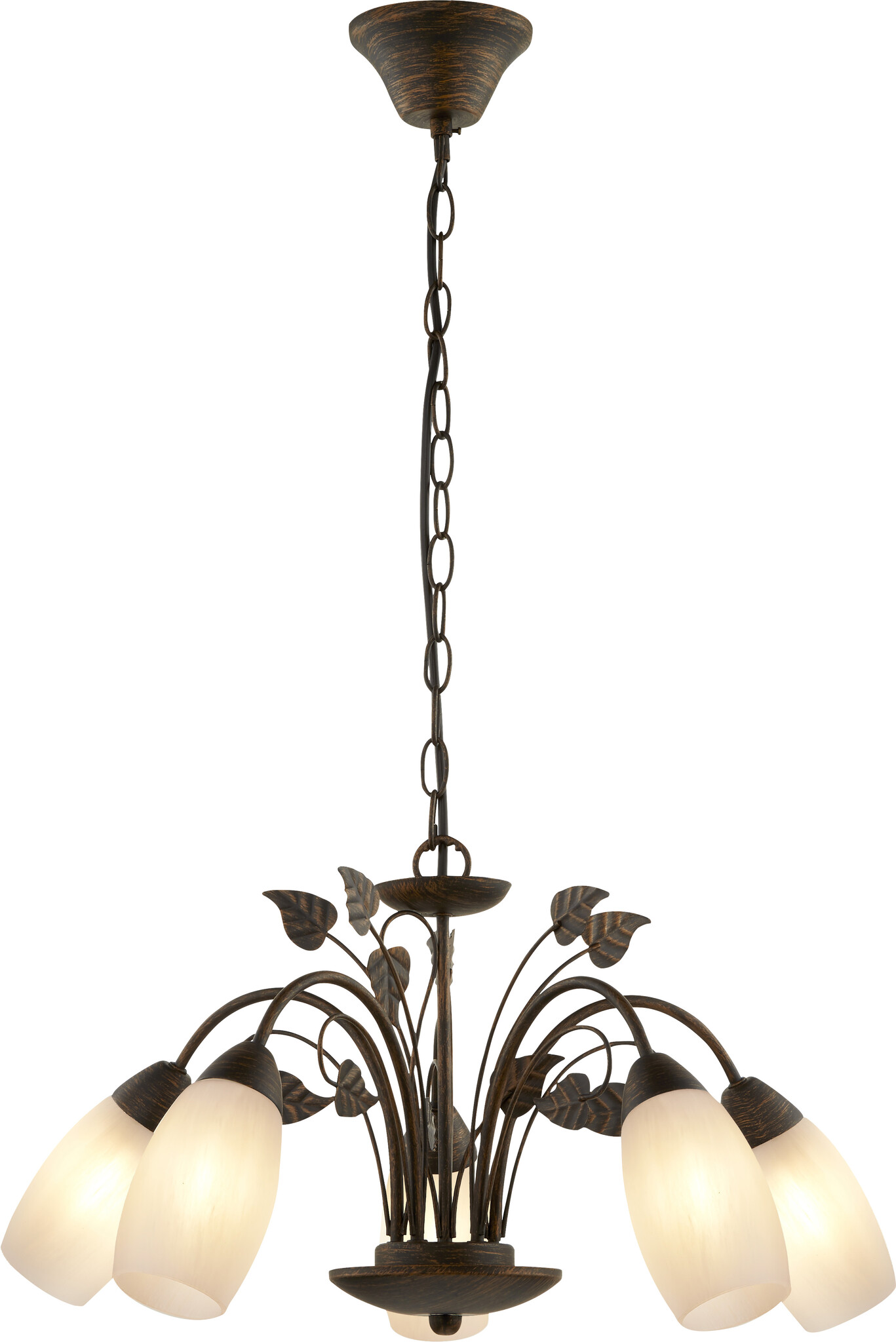 Globo Hanglamp Venezia 5 lichts Ø 50 cm bruin