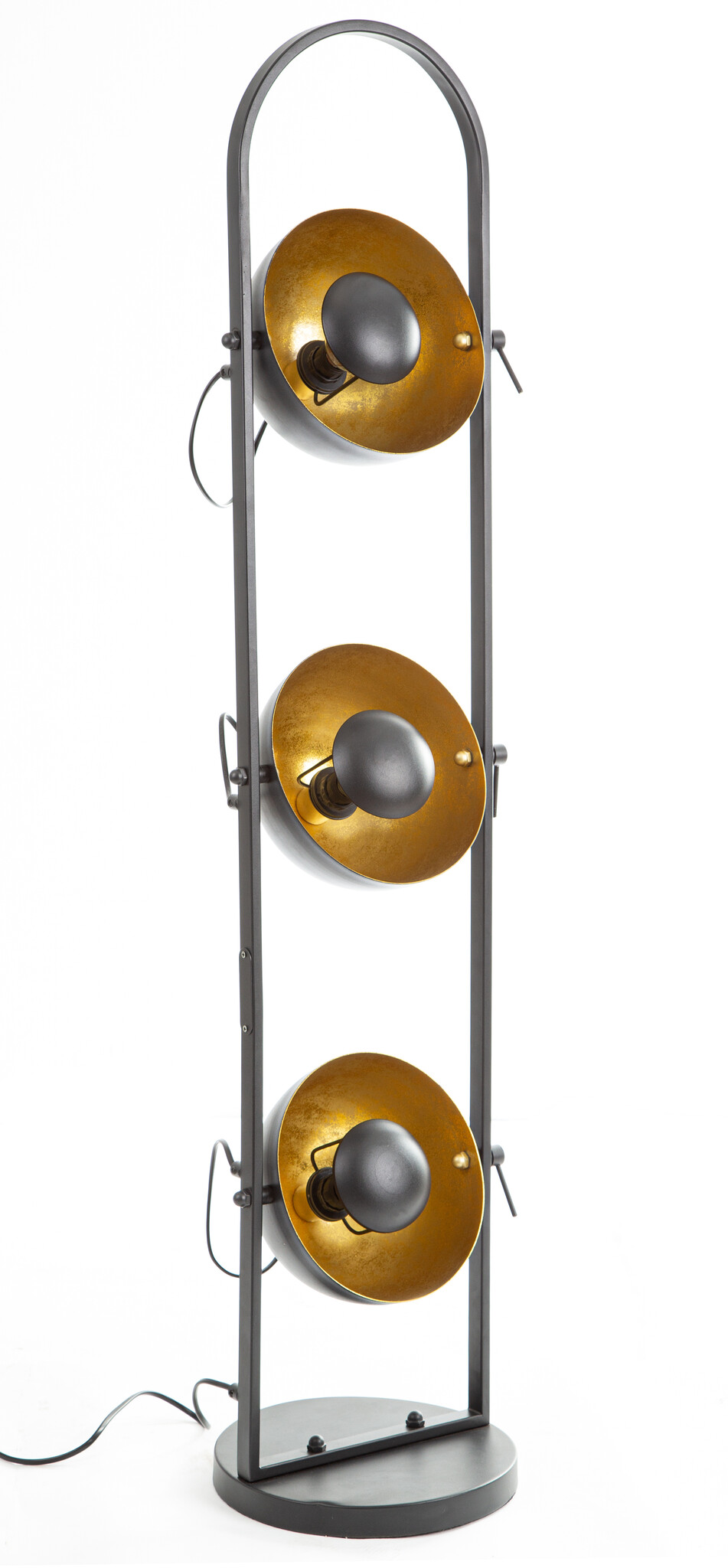 Globo Vloerlamp Ole 3 lichts H 112 cm antraciet