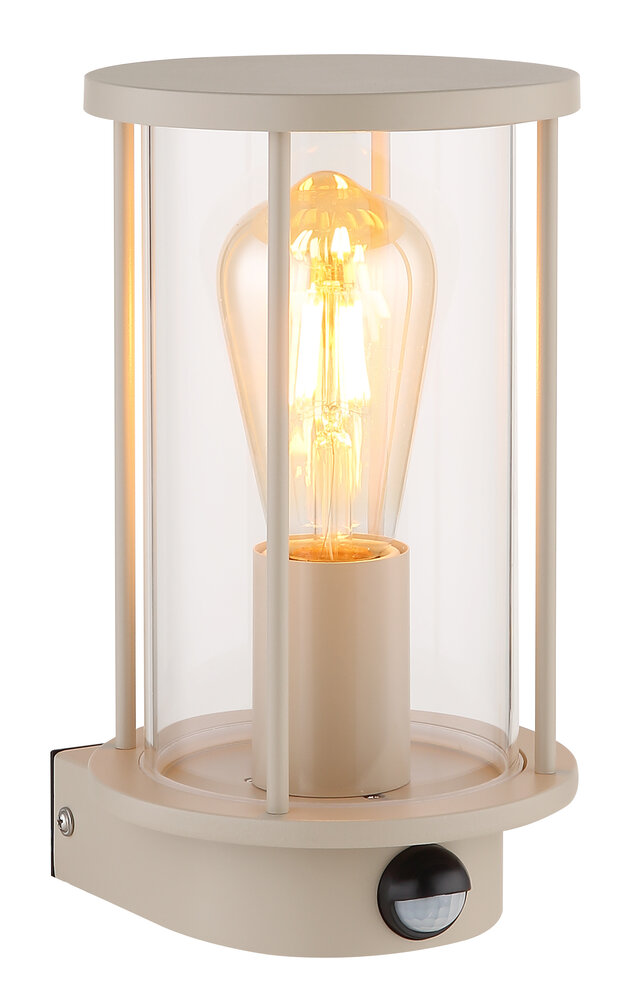 Globo Buitenlamp Gracey H 25 cm sensor beige Globo Buitenlamp Gracey H 25 cm sensor beige