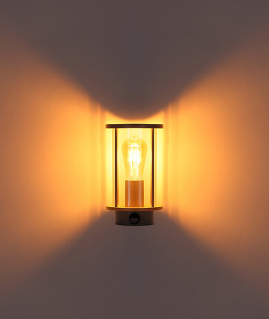 Globo Buitenlamp Gracey H 25 cm sensor beige Globo Buitenlamp Gracey H 25 cm sensor beige