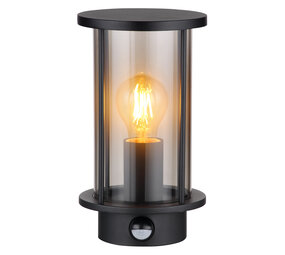 Globo Buitenlamp Gracey H 25 cm sensor zwart Globo Buitenlamp Gracey H 25 cm sensor zwart