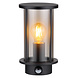 Globo Buitenlamp Gracey H 25 cm sensor zwart Globo Buitenlamp Gracey H 25 cm sensor zwart