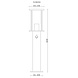 Globo Buitenlamp Gracey H 60 cm beige Globo Buitenlamp Gracey H 60 cm beige
