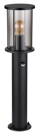Globo Buitenlamp Gracey H 60 cm sensor zwart Globo Buitenlamp Gracey H 60 cm sensor zwart