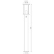 Globo Buitenlamp Gracey H 100 cm beige Globo Buitenlamp Gracey H 100 cm beige