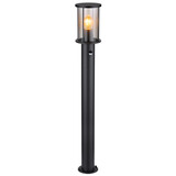 Globo Buitenlamp Gracey H 100 cm sensor zwart Globo Buitenlamp Gracey H 100 cm sensor zwart