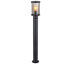 Globo Buitenlamp Gracey H 100 cm sensor zwart Globo Buitenlamp Gracey H 100 cm sensor zwart