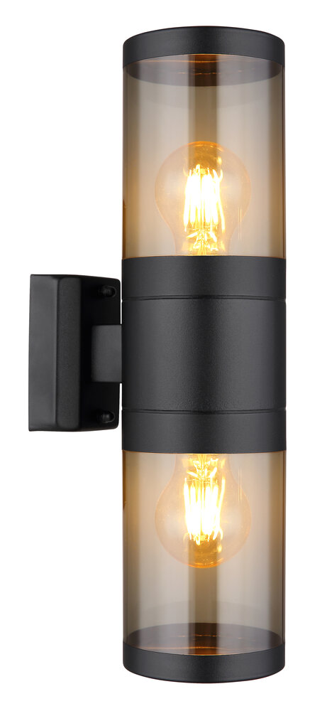Globo Buitenlamp Xeloo 2 licht H 38 cm zwart Globo Buitenlamp Xeloo 2 licht H 38 cm zwart