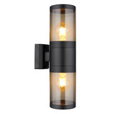Globo Buitenlamp Xeloo 2 licht H 38 cm zwart Globo Buitenlamp Xeloo 2 licht H 38 cm zwart