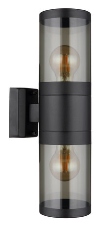 Globo Buitenlamp Xeloo 2 licht H 38 cm zwart Globo Buitenlamp Xeloo 2 licht H 38 cm zwart