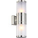 Globo Buitenlamp Xeloo 2 licht H 37 cm mat chroom Globo Buitenlamp Xeloo 2 licht H 37 cm mat chroom