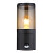 Globo Buitenlamp Xeloo H 24.5 cm sensor zwart Globo Buitenlamp Xeloo H 24.5 cm sensor zwart