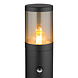Globo Buitenlamp Xeloo H 50 cm sensor zwart