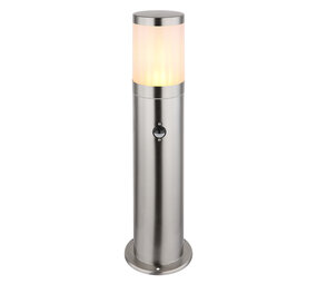 Globo Buitenlamp Xeloo H 50 cm sensor mat chroom Globo Buitenlamp Xeloo H 50 cm sensor mat chroom