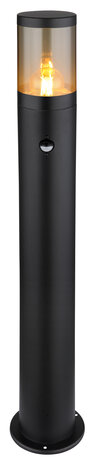 Globo Buitenlamp Xeloo H 80 cm sensor zwart Globo Buitenlamp Xeloo H 80 cm sensor zwart