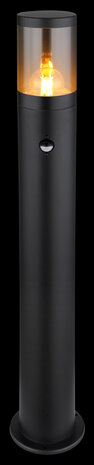 Globo Buitenlamp Xeloo H 80 cm sensor zwart Globo Buitenlamp Xeloo H 80 cm sensor zwart