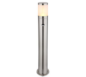 Globo Buitenlamp Xeloo H 80 cm sensor mat chroom Globo Buitenlamp Xeloo H 80 cm sensor mat chroom