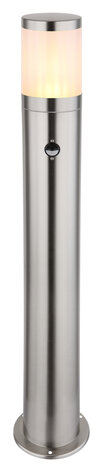 Globo Buitenlamp Xeloo H 80 cm sensor mat chroom Globo Buitenlamp Xeloo H 80 cm sensor mat chroom