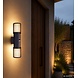 Globo Buitenlamp Mervin wand 2 licht H 38 cm sensor antraciet Globo Buitenlamp Mervin wand 2 licht H 38 cm sensor antraciet