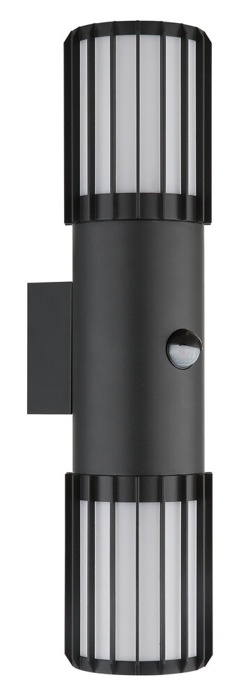 Globo Buitenlamp Mervin wand 2 licht H 38 cm sensor antraciet Globo Buitenlamp Mervin wand 2 licht H 38 cm sensor antraciet