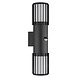 Globo Buitenlamp Mervin wand 2 licht H 38 cm sensor antraciet Globo Buitenlamp Mervin wand 2 licht H 38 cm sensor antraciet