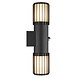 Globo Buitenlamp Mervin wand 2 licht H 38 cm sensor antraciet Globo Buitenlamp Mervin wand 2 licht H 38 cm sensor antraciet