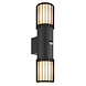 Globo Buitenlamp Mervin wand 2 licht H 38 cm sensor antraciet Globo Buitenlamp Mervin wand 2 licht H 38 cm sensor antraciet