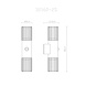 Globo Buitenlamp Mervin wand 2 licht H 38 cm sensor antraciet Globo Buitenlamp Mervin wand 2 licht H 38 cm sensor antraciet